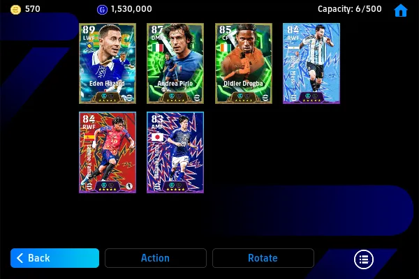 Eden Hazard x Andrea Pirlo x Didier Drogba +570 Coins Adr